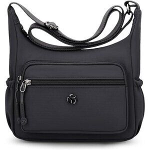 Crossboby Bags Multi-Pocket, Shoulder Bag Black